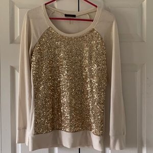 Women’s Gold sequin shirt